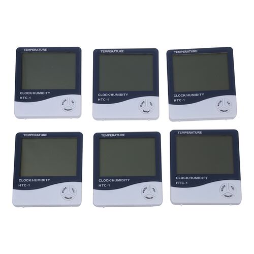 Thermometer - 6 pieces of LCD Display Thermometer Hygrometer