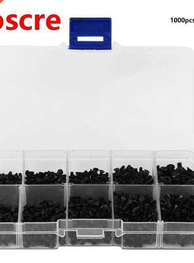 Flat Head Machine Screw Cross Black Carbon Steel Electronics