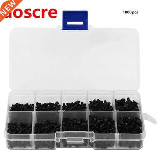 Flat Head Machine Screw Cross Black Carbon Steel Electronics