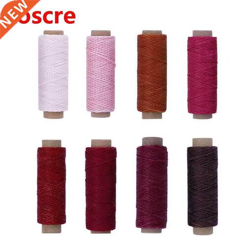 150D 50M Leather Sewing Stitching Flat Waxed Thread String