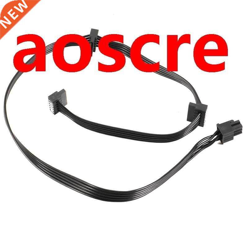 4 Pcs 6 Pin to 3X SATA Driver Power Supply Cable for EVGA Su