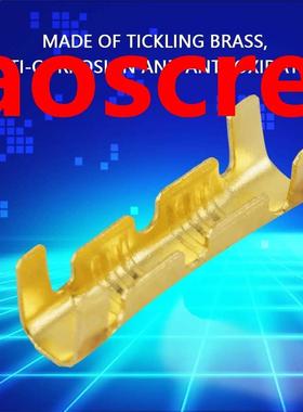 100Pcs Square Quick Connect Wiring Terminal Brass Crimp Term