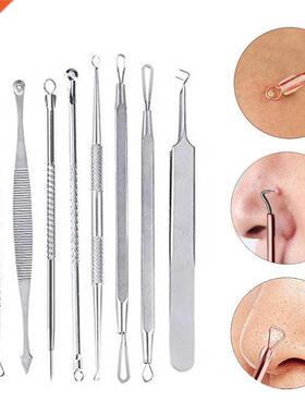 7/4pcs Black Dot Pimple Blackhe Remover Tool Needles set A