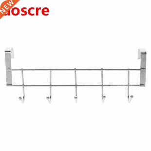 5 Hooks Over Door Clothing Hanger Rack Cabinet Door Loop Hol