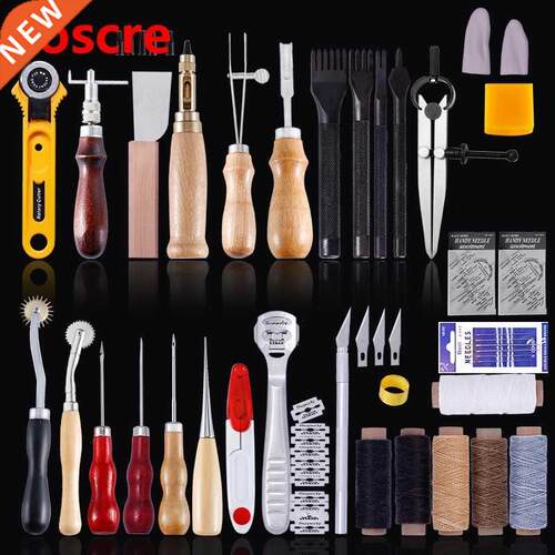 Leather Sewing Kit Leather Craft Tools Set Hand Sewing Awl