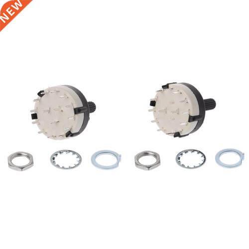 2 Pole 6 Way / 3 Pole 4 Way Rotary Switch - Good Quality - 1
