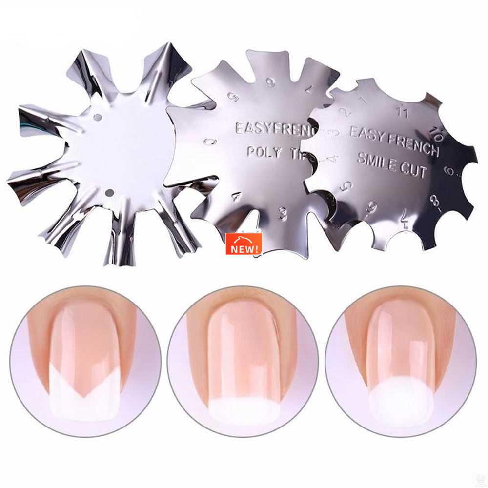 Easy French Line Edge Nail Tool Cutter Nail Stencil Edge