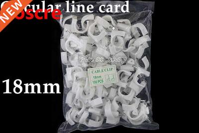 Free shipping 100pcs 18mm Cable fixed Round or Circle Path c