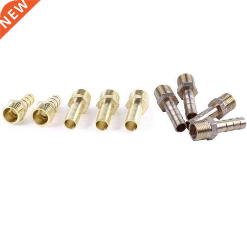 9 Pcs Mle Hose Brb: 4 Pcs Gold 1/8 Inch BSP Mle Thred Br
