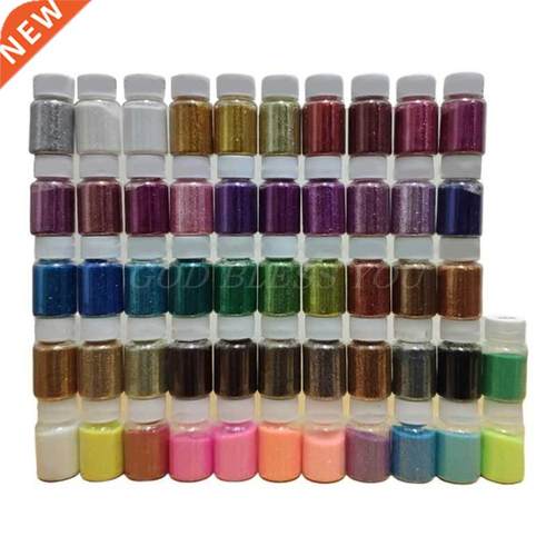 52 Pcs 52 Color Shiny Sequins Glitter DIY Epoxy Resin Fillin