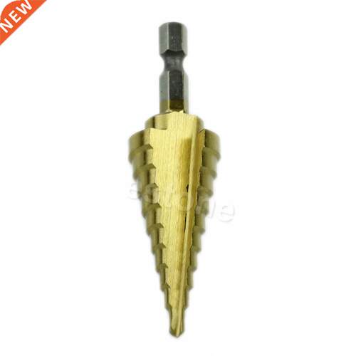 Hex Titanium Step Cone Drill Bit Hole Cutter 4-22mm HSS 4241