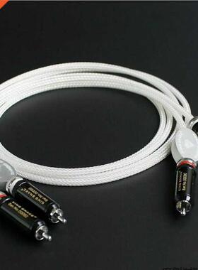 Pair King Snake Diamond Series Silver RCA Cable CRYO-196 HIF