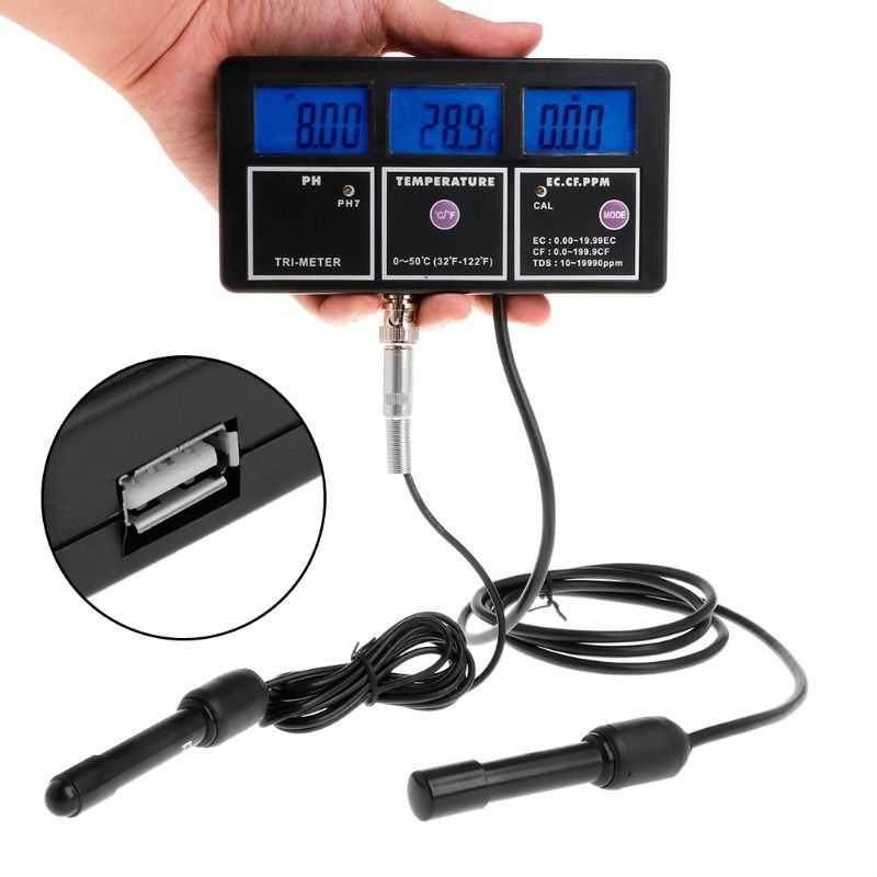 6in1 Water Quality Tester Monitor Aquarium Water Temperature