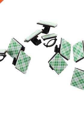 10 pieces rectangle Self-Adhesive 10mm cable tie installatio