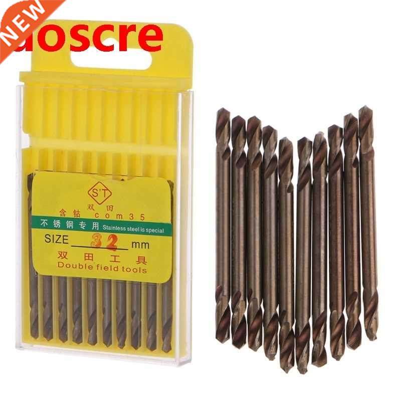 Cobalt M35 HSS Drill Bit Set 10 Piece 1/8 Inch Double Ended