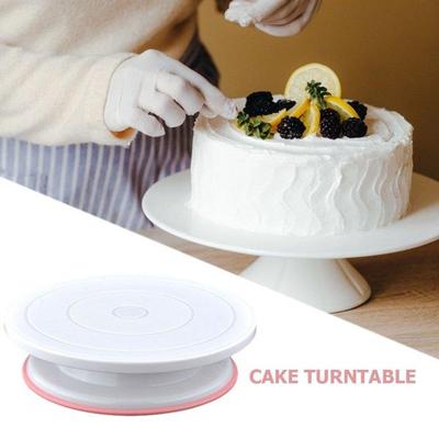 Anti Slip Cake Plate Turntable Rotating Round Cake Stand Rot
