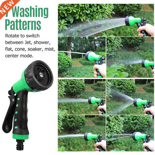 Recoil Garden Hose 7 Spray Patterns High Pressure Mist Hand