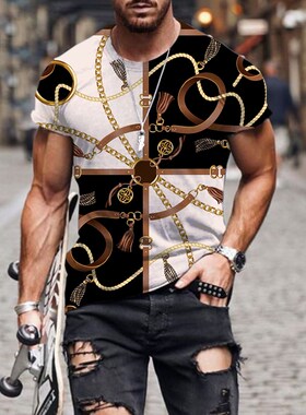 2021 New Summer 3d Printed T-shirts Casual Man's T-shirt