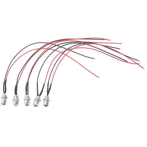 8mm Round Indicator LED Lp Signal Pilot Light Colourful Re