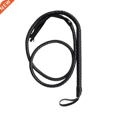 Crafts Black Bull Whip 6.5 Feet Cow Hide Leather Custom BLLW