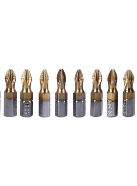 10pcs Set S2 Ti-plated Hex Shank Torque PH2 Antiskid Pillips