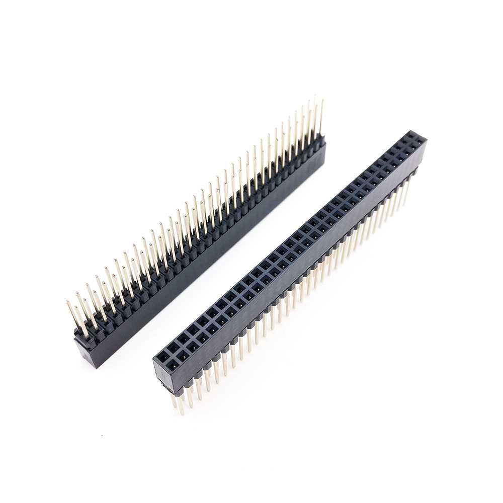 10 pcs connector pin row female PC104 2.54mm double female /