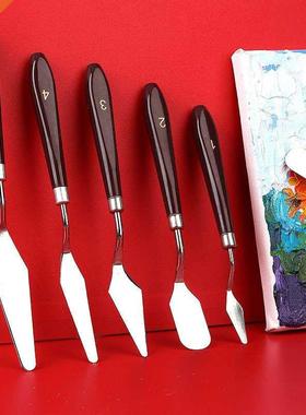 Stanless Steel Ol Pantng Knves 5pcs Artst Crafts Spatu