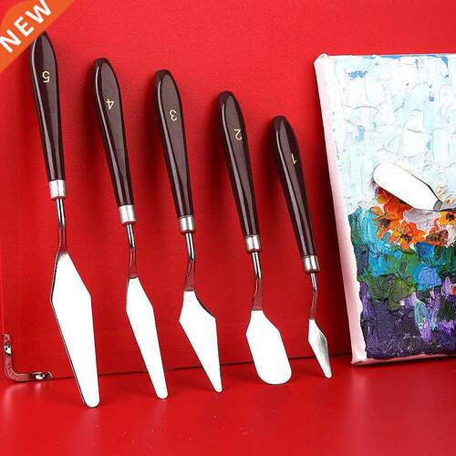 Stanless Steel Ol Pantng Knves 5pcs Artst Crafts Spatu