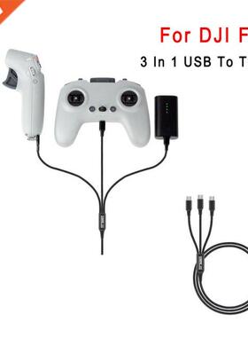 For DJI FPV Controller Charging Cable USB Type-C Nylon 1.2m
