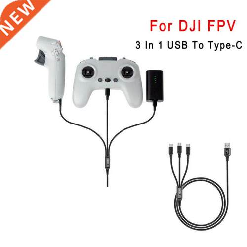 For DJI FPV Controller Charging Cable USB Type-C Nylon 1.2m