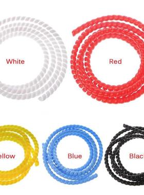 Hot 1 meter 14mm Spiral Wire Organizer Wrap Tube Flame Retar