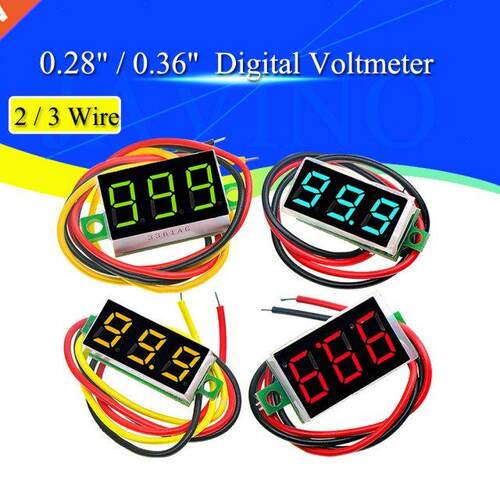 0.28 / 0.36 Inch DC LED Digital Voltmeter 0-100V Voltage Met