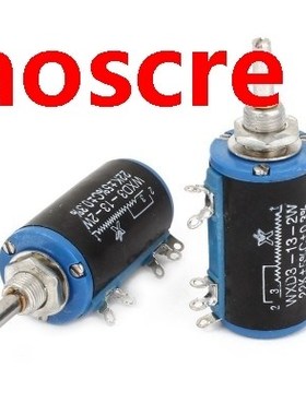 WXD3-13 22K ohm 2W 4mm Shaft 10 Turn Rotary Wire Wound Poten