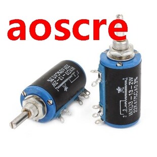 WXD3-13 22K ohm 2W 4mm Shaft 10 Turn Rotary Wire Wound Poten