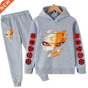 Clothng Sets Boys Kds Harajuku Hoodes Grls Swea Narutoes