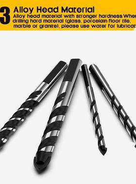 Multi Functio Triangular Drill Bits Hole Openers For Ceramic