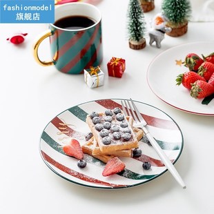 Ceramic plates and bowls set Coffee mug christmas plates sal