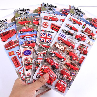 England British Transport London Bus 3D Decorative Stickers
