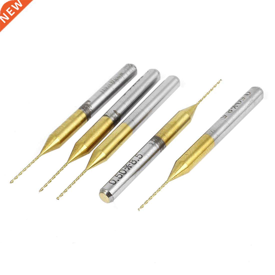 3.175x0.5x8.5mm TiN Coated Carbide CNC PCB Micro-Drill Bits