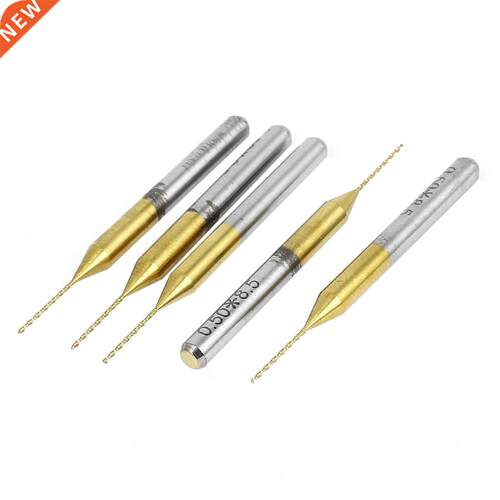 3.175x0.5x8.5mm TiN Coated Carbide CNC PCB Micro-Drill Bits