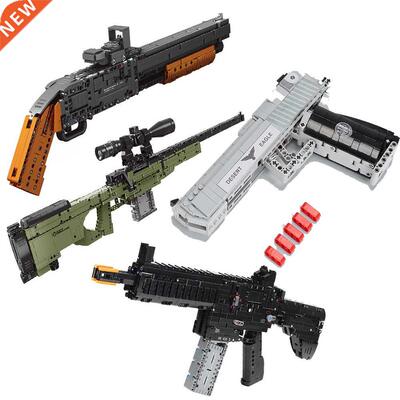 Guns Submachine Big Kits M4A1 UZI Kar 98K M6 model Building