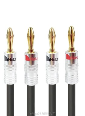 3M Hifi Speaker Cable Wire with Banana Plug for Home Theate