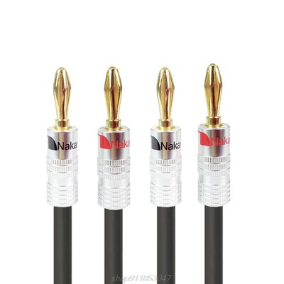 3M Hifi Speaker Cable Wire with Banana Plug for Home Theate