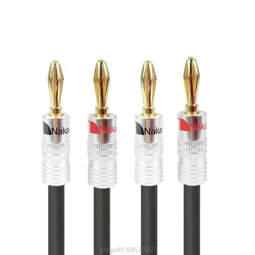 3M Hifi Speaker Cable Wire with Banana Plug for Home Theate