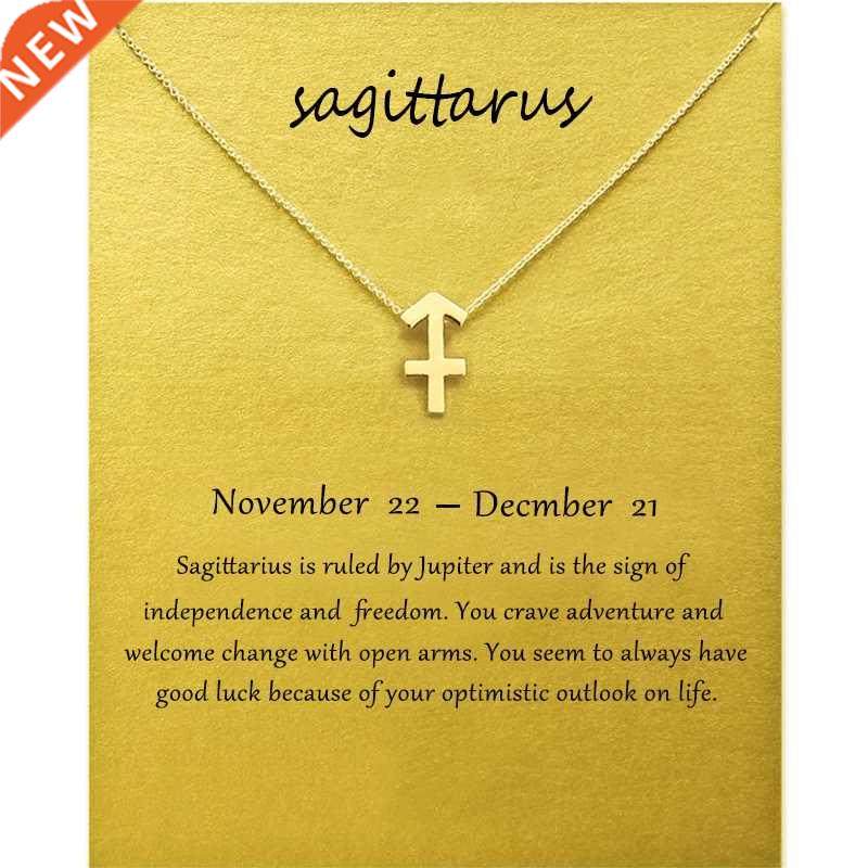 Twelve constellations Jewelry Sagittarius Pendant Necklace
