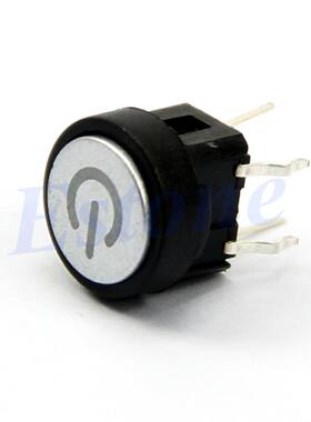 Power Symbol Momentary Latching Case Switch Push Button Blue