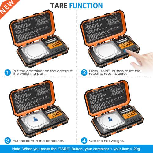 0.001g Digital Scale 20g Portable Mini Scale Precise Graduat