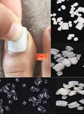 Sales 100Pcs Artificial Acrylic Toe Fake Nails Tips Natural/