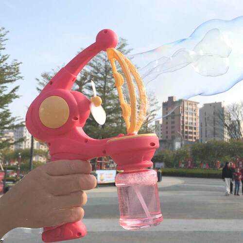 Bubble Gun Blowing Soap Bubbles Machine Automatic Toys Summe