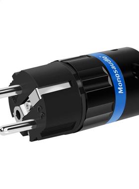 Monosaudio E104R/F104R Rhodium plated Pure Copper Schuko Pow